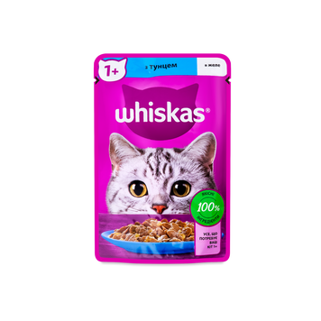 Корм для котів тунець у желе 100г/85г Whiskas Mars 39/3728 фото