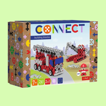 Конструктор Connect 2в1 Fire Brigade/Digger 241дет Trefl 26/27777 фото