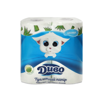 Туалетний папір AROMA алоэ вера цел 4 рул 2шар ДИВО 06/1038 фото