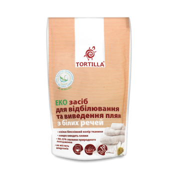 Засіб для відбілювання та виведеня плям з білих речей ЕКО 200г Tortilla 07/24982 фото