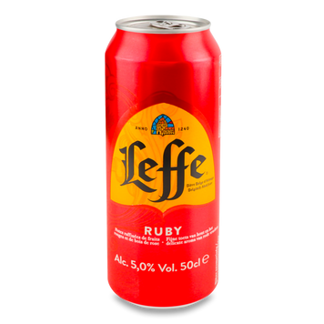 Пиво Бельгія LEFFE Ruby з/б 0,5л 4/22502 фото