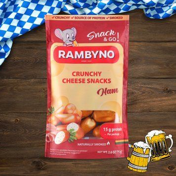 Сир плавлений із шинкою Snack 75 г Rambyno 2/2618 фото