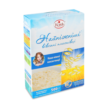 Пластівці вівсяні найніжніші тонкі ш/п к/у 500г Козуб-Продукт 9/18814 фото