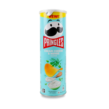 Чіпси вершковий сир/зелень 165г Pringles 9/022 фото