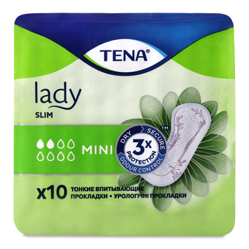 Прокладки гігієничні урологічні жін Lady Slim Mini 10шт TENA 06/220 фото
