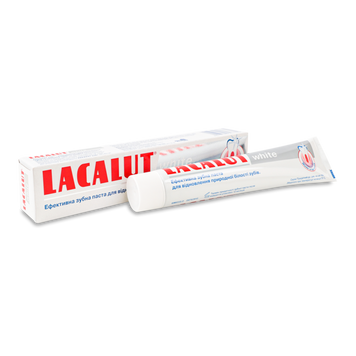 Зубна паста Вайт 75мл LACALUT 08/10966 фото