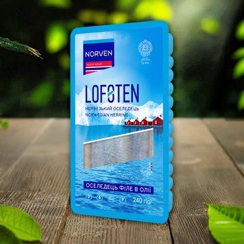 Оселедець філе в/о т/ф 240г Norven 3/5750 фото