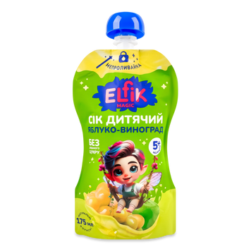 Д-Х Сік яблуко/виноград м/у 175г Elfik Magic 6/2442 фото