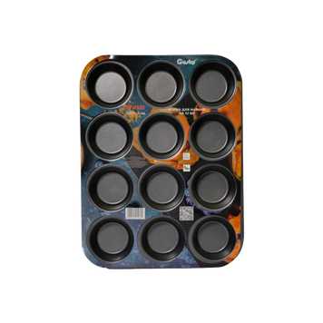 Форма для мафінів на 12 шт 35x27x3 см GUSTO 69/5108 фото
