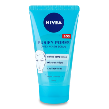 Гель-скраб для обличчя проти недоліків обличчя 150мл NIVEA 19/61986 фото