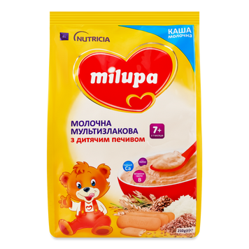 Д-Х Каша мол мультизл/печ 7міс м/у 210г Milupa 6/2016 фото
