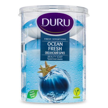 Мило Fresh Sensations Океан екопак 4*100г DURU 07/25353 фото