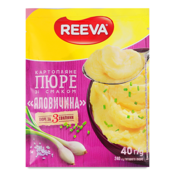 Пюре картоп ш/п м'ясо 40г REEVA 9/26905 фото