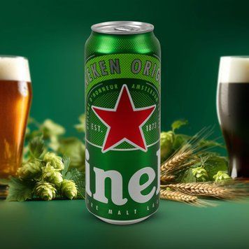 Пиво HEINEKEN св з/б 0,5 л алк 5% Україна 4/14266 фото
