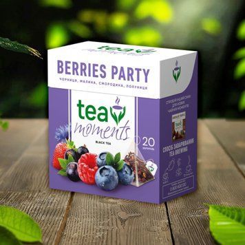 Чай чорн Berries Party 20*1,8г к/у Tea Moments 7/11882 фото