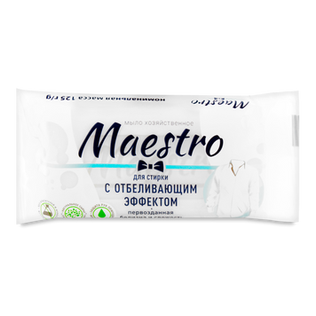 Мило господарче c відбілюючим ефектом 125г Maestro 07/18826 фото