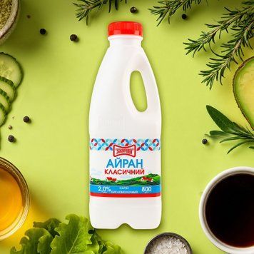 Напій кисло/мол Айран 2% п/каністра 800г ЗЛАГОДА 2/9356 фото