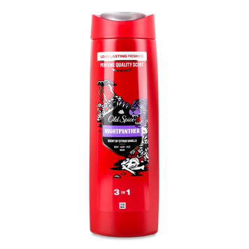 Гель для душу 3в1 Night Panther 400мл Old Spice 07/26421 фото