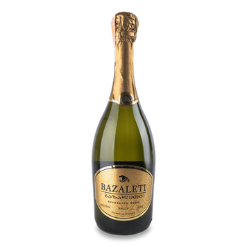 Вино ігристе Грузія біле сухе Brut 0,75л Bazaleti 4/10901 фото