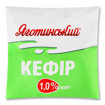 Кефір 1% п/е 400г ТМ Яготинське 2/9439 фото