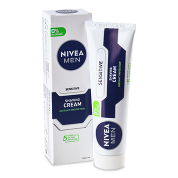 Крем для гоління для чутливої шкіри 100мл NIVEA 81308 09/68 фото