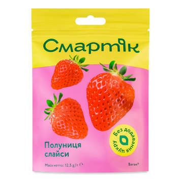 Полуниця сублім шматочки д/п 12.5г Смартік 9/39859 фото