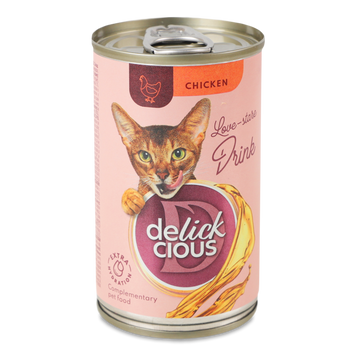 Напій з куркою для котів дод корм 0,14 кг Delickcious 39/5650 фото