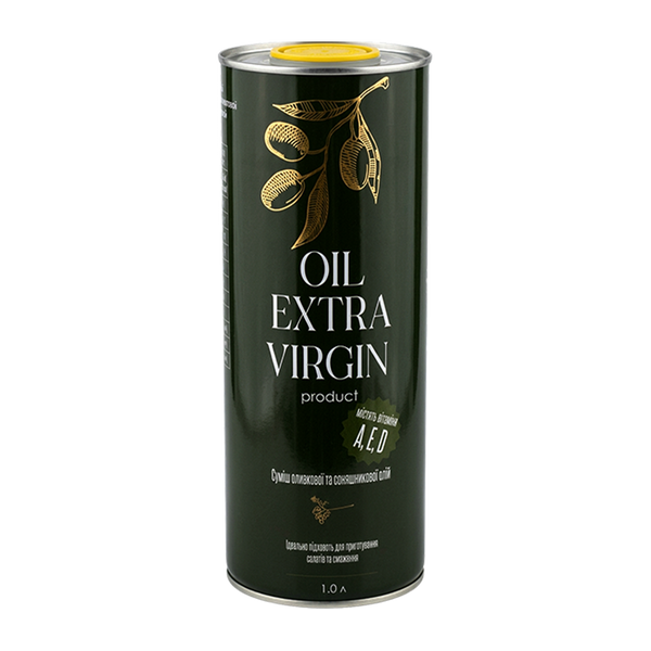 Олія суміш оливкEV/соняшн з/б 1л OIL EXTRA VIRGIN product 9/40476 фото