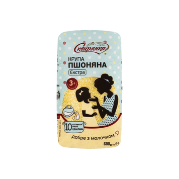 Крупа пшоняна Екстра 600г Сквирянка 9/26916 фото