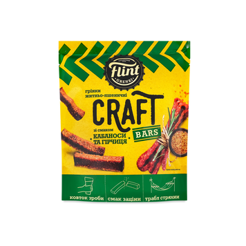 Грінки Craft житн/пшен кабаноси/гірчиця д/п 80г(90г) Flint 9/38591 фото