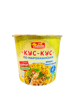 Каша кускус ш/п по-марокканськи курка склянка 80г Golden Dragon 9/39784 фото