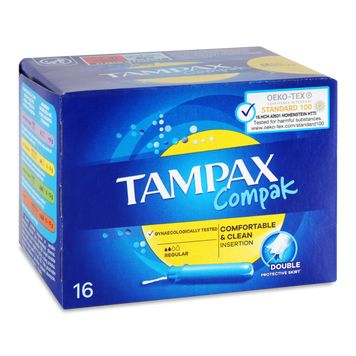 Тампони гігієничні Compak Normal 16шт TAMPAX 06/9189 фото