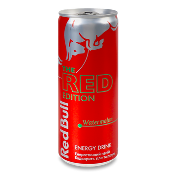 Напій Енергетичний RED BULL RED EDITION кавун з/б 0,25л 9/37003 фото