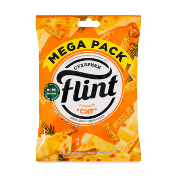 Сухарики пшен/житн сир м/у 100г(110г) Flint 9/33418 фото