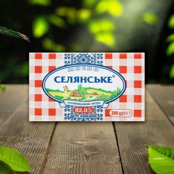 Масло Екстра 82% солод/вершк Селянське ф 180г Вінниця 2/1758 фото