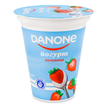 Йогурт DANONE 3,2% Полуниця ст 260г 2/7201 фото