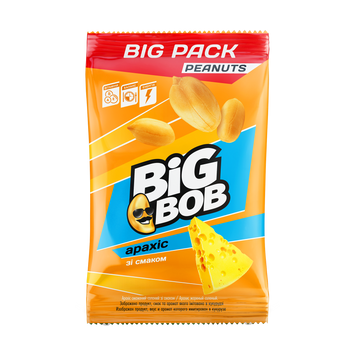 Арахіс смажений &laquo;Сир&raquo; 160 г Big Bob 9/33420 фото