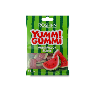 Цук-ки Yummi Gummi Watermelon Slices желейні м/у 70г Рошен 1/14986 фото
