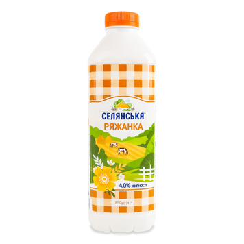 Ряжанка Селянська 4% пляш 850г Вінниця 2/9775 фото