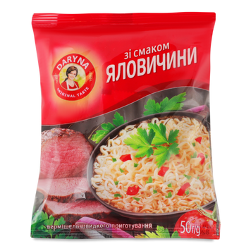 Вермішель ш/п яловичина м/у 50г Daryna 9/27533 фото