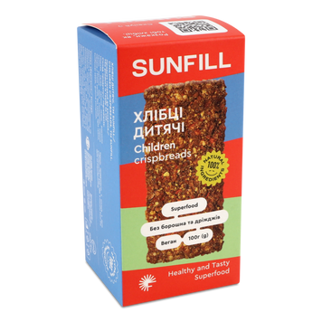 Хлібці дитячі м/у 100г Sunfill 9/29793 фото