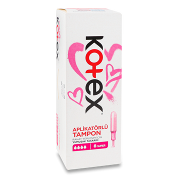 Тампони гігієничні з аплікатором Супер Lux 8**** KOTEX 06/263 фото