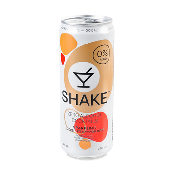 Коктель б/а SHAKE Sparkling Rose Strawberry з/б 0,33л 9/37005 фото