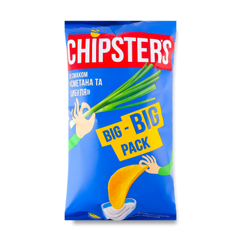 Чіпси картопляні &laquo;Сметана та цибуля&raquo; 180 г Chipster's 9/34562 фото