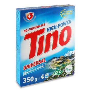 Порошок пральний універсальний High-Power Mountain spring 350г Tino 07/25945 фото