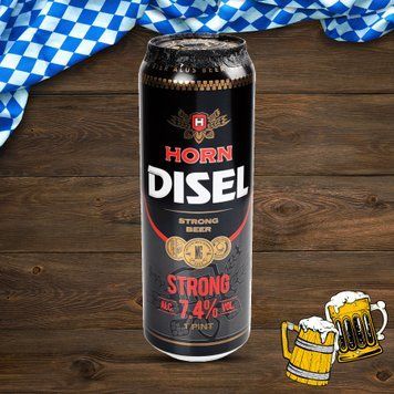 Пиво Horn Diesel Strong світле 0,568 л 4/24416 фото