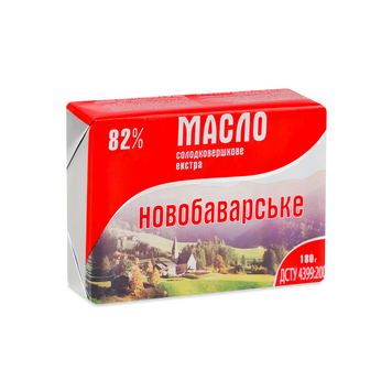 Масло &laquo;Екстра&raquo; 82% 180 г Новобаварське 2/9301 фото