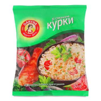 Вермішель ш/п курка м/у 50г Daryna 9/27534 фото
