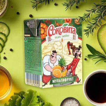 СОКОВИТА Мультифрукт тропік соковий н-к т/п 0,2л 9/5360 фото