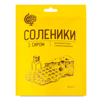 Снек Соленики з сиром д/п 85г Снеки Світу 9/29802 фото